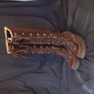 Timberland Tall Suede lace-up Sherpa lined Boots 7.5